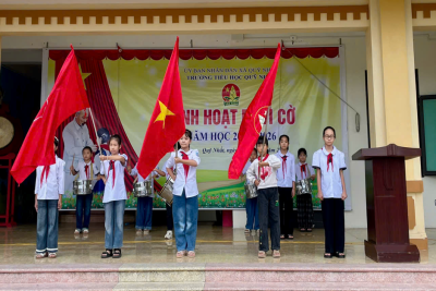 🌺 BUỔI SINH HOẠT DƯỚI CỜ CHỦ ĐỀ GIAO LƯU TRUYỀN THỐNG VÀ BÀI HỌC CÔNG NGHỆ GIỮA LÒNG HÀO KHÍ VIỆT NAM CỦA TRƯỜNG TIỂU HỌC QUỸ NHẤT