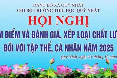 ✨ CHI BỘ TRƯỜNG TIỂU HỌC QUỸ NHẤT HỘI NGHỊ KIỂM ĐIỂM, ĐÁNH GIÁ – XẾP LOẠI NĂM 2025