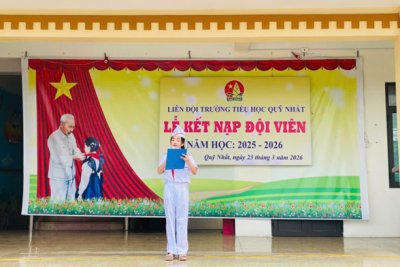 🎓 LỄ KẾT NẠP ĐỘI VIÊN MỚI – DẤU MỐC TRƯỞNG THÀNH DƯỚI MÁI TRƯỜNG TIỂU HỌC QUỸ NHẤT