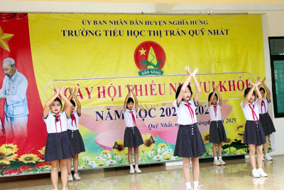 NGÀY HỘI “THIẾU NHI VUI KHỎE” – SÂN CHƠI Ý NGHĨA CỦA THIẾU NIÊN NHI ĐỒNG TRƯỜNG TIỂU HỌC THỊ TRẤN QUỸ NHẤT